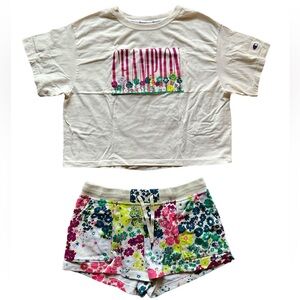 Champion Women’s Floral Colorful Outfit 2 Pieces